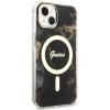 Guess GUHMP14SHTMRSK iPhone 14 / 15 / 136.1 czarny/black hardcase Golden Marble MagSafe